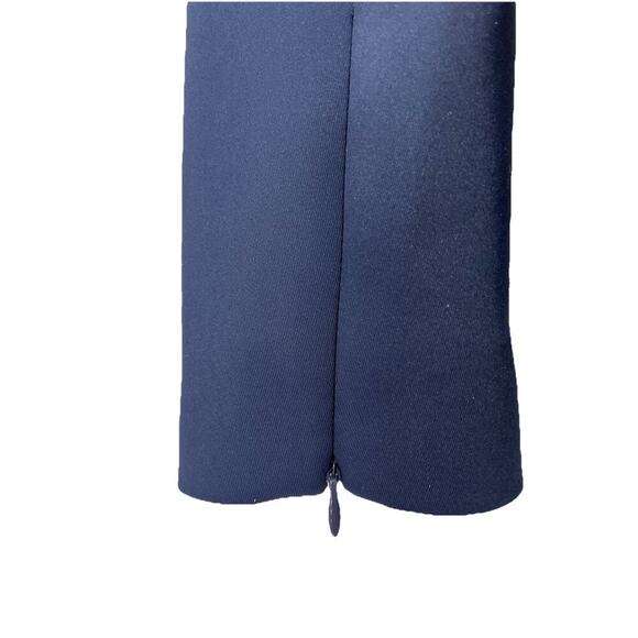 Good American Women's Disco Scuba Sculpted Blazer Navy Blue Size 0 Career Preppy - Picture 6 of 12